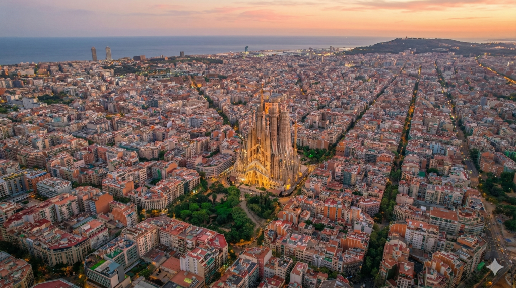 imagen panoramica de barcelona